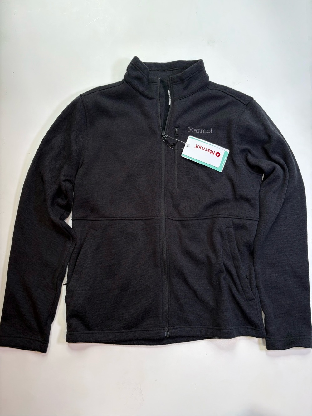 Marmot Black Full-Zip Lightweight Fleece Jacket